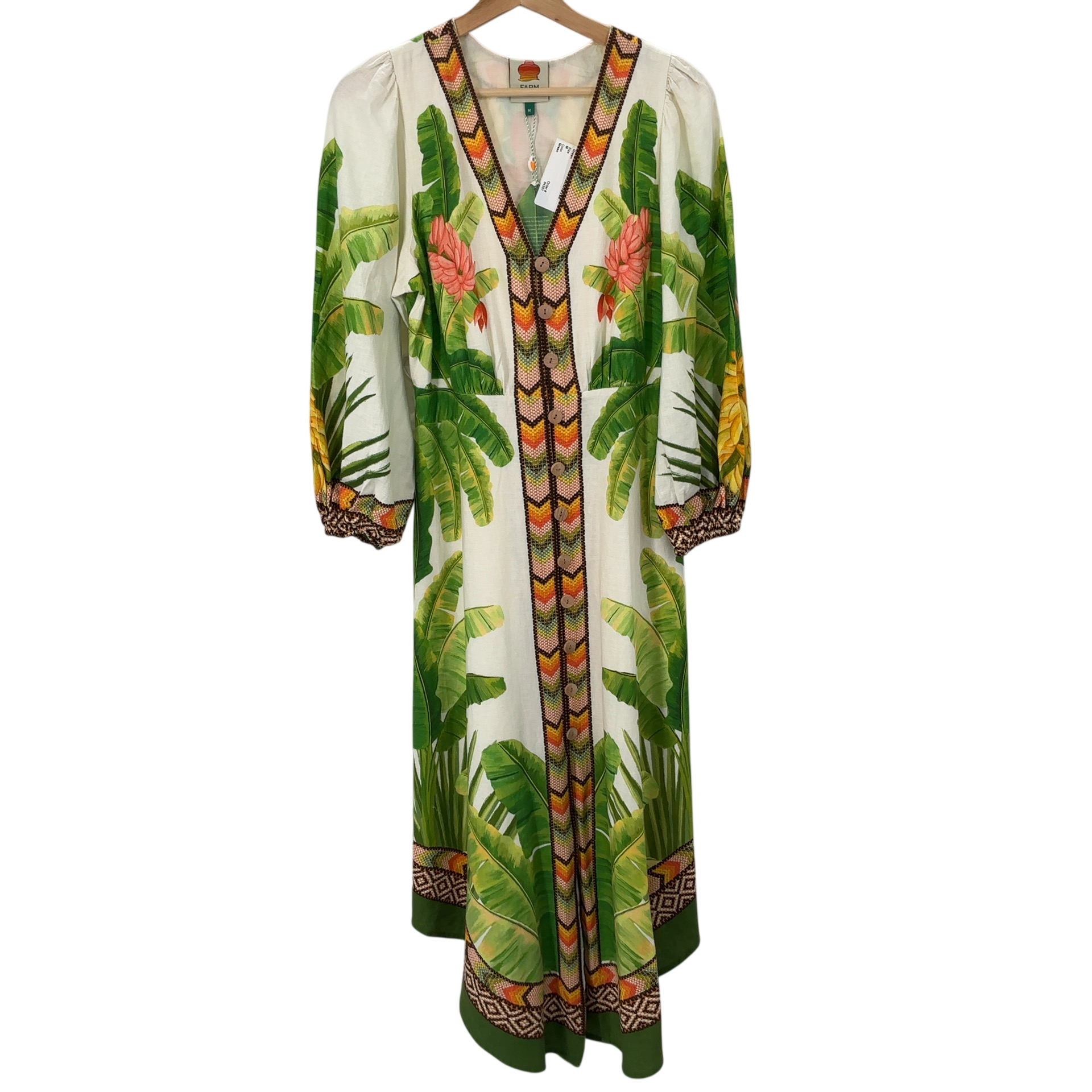 knee length dresses for ladies Off-White Fishes Flow Halter Neck Lenzing™ Ecovero™ Euroflax™ Midi Dress main image 0
