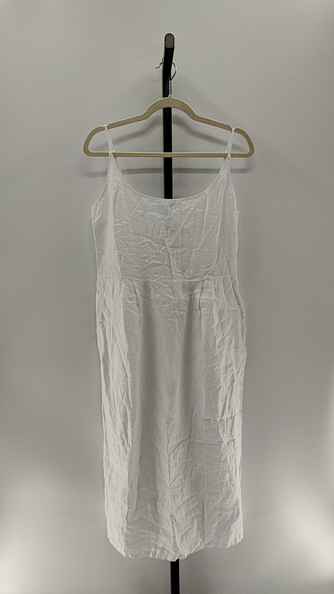 linen work dress Navy Silk Linen Shirt Midi Dress With Tie - Work Dress