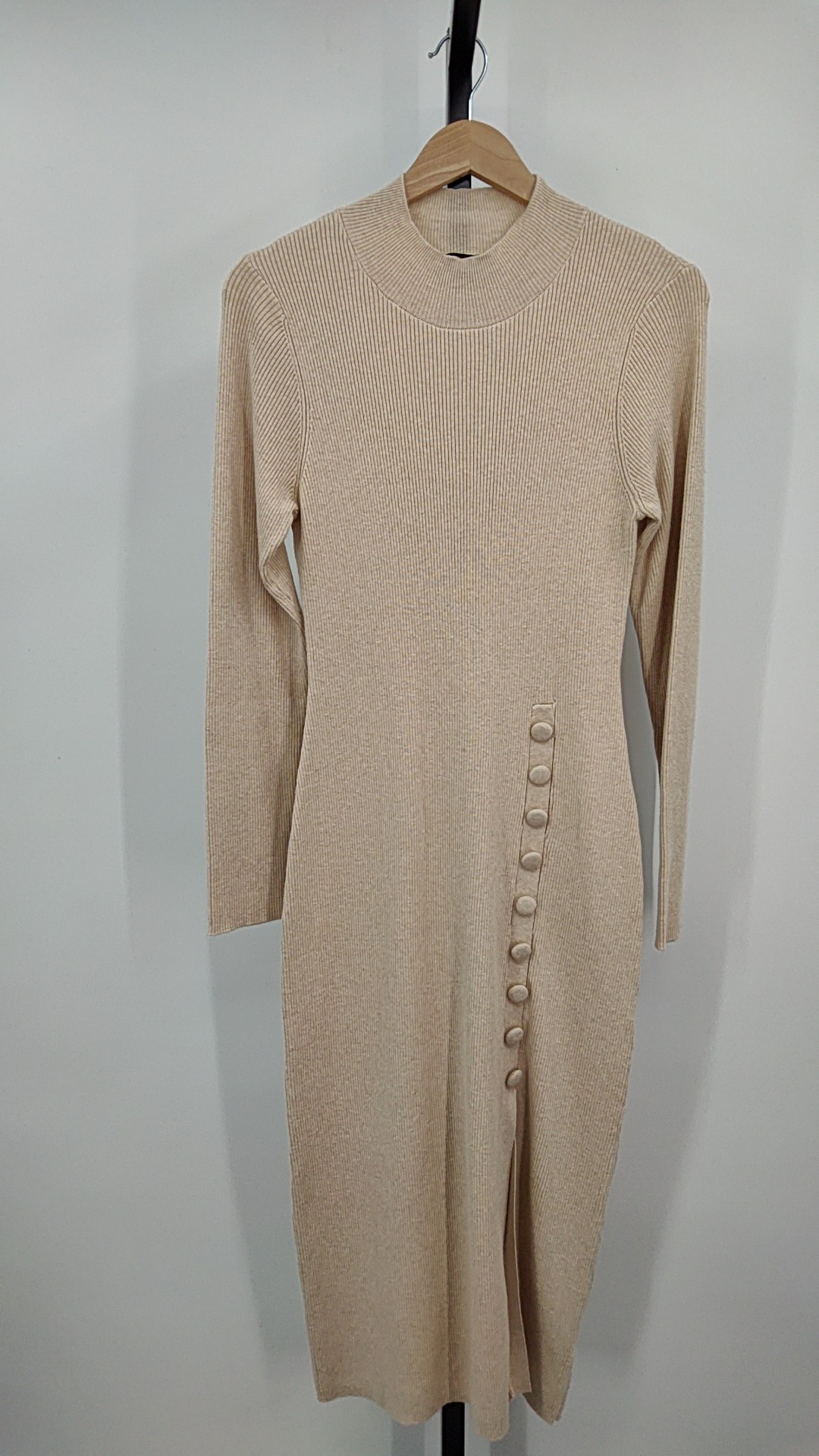 strapless open back dress Caliente Dress Cream main image 0