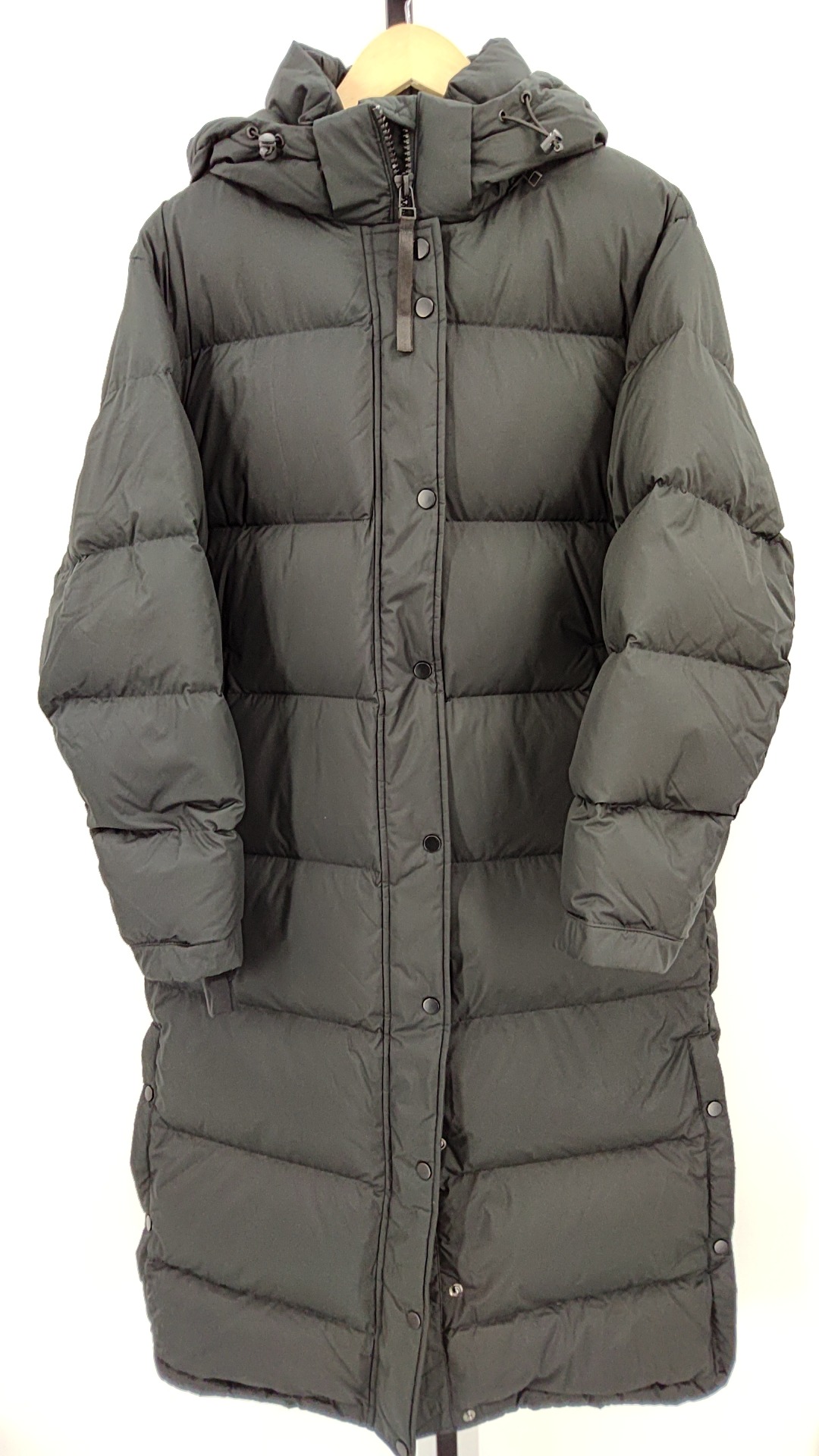 You!様 Quince Women Responsible Down Long Puffer Jacket Black Outerwear L